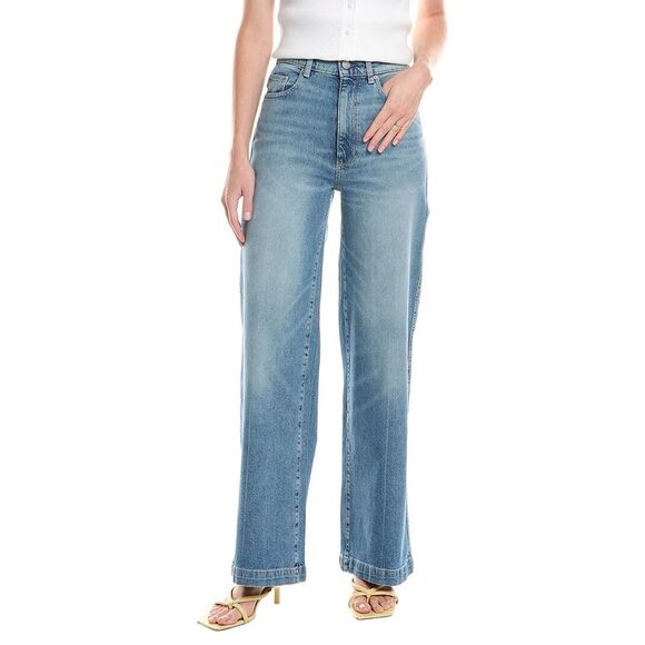 Dl1961 Womens  Hepburn Wythe Wide Leg Jean, Blue - Picture 1 of 3